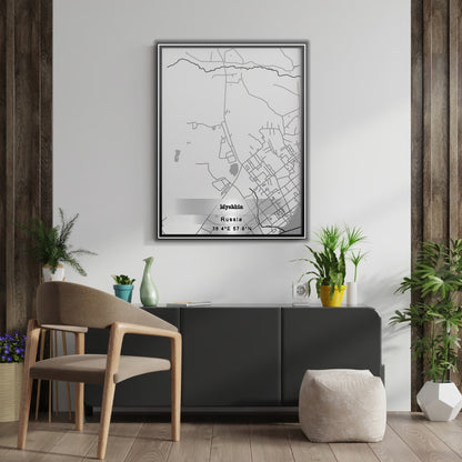 ROAD MAP OF MYSHKIN, RUSSIA BY MAPBAKES