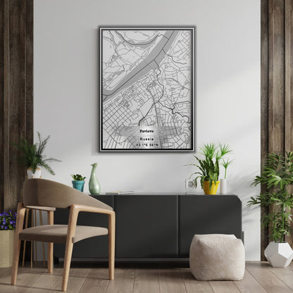 ROAD MAP OF PAVLOVO, RUSSIA BY MAPBAKES