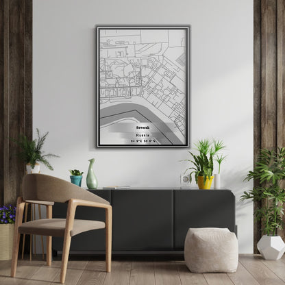 ROAD MAP OF SEVERSK, RUSSIA BY MAPBAKES
