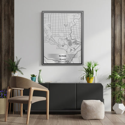 ROAD MAP OF SOL ILETSK, RUSSIA BY MAPBAKES