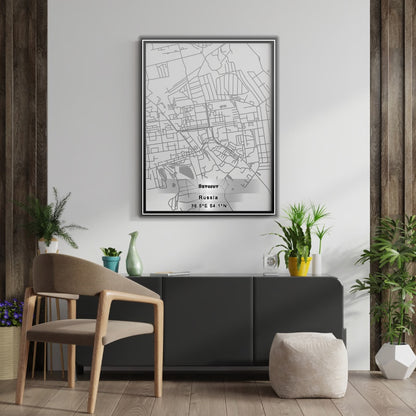 ROAD MAP OF SUVOROV, RUSSIA BY MAPBAKES