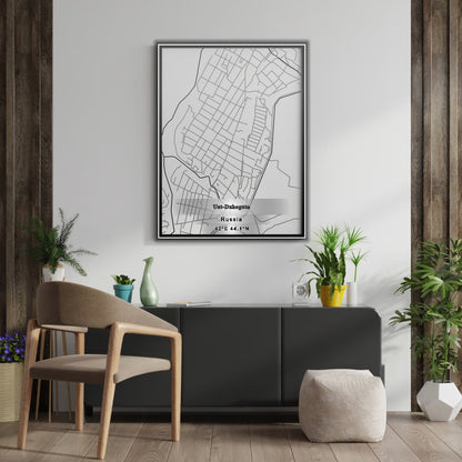ROAD MAP OF UST DZHEGUTA, RUSSIA BY MAPBAKES