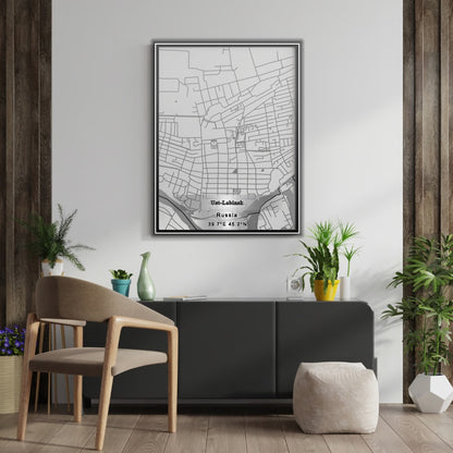 ROAD MAP OF UST LABINSK, RUSSIA BY MAPBAKES