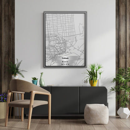 ROAD MAP OF VOTKINSK, RUSSIA BY MAPBAKES
