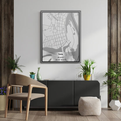 ROAD MAP OF YADRIN, RUSSIA BY MAPBAKES