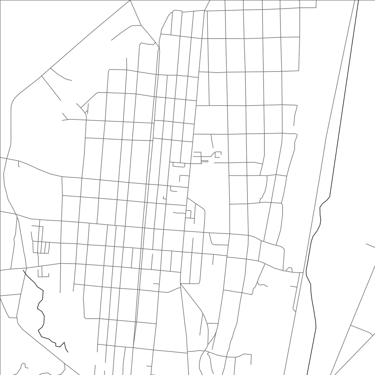 ROAD MAP OF ALAGIR, RUSSIA BY MAPBAKES