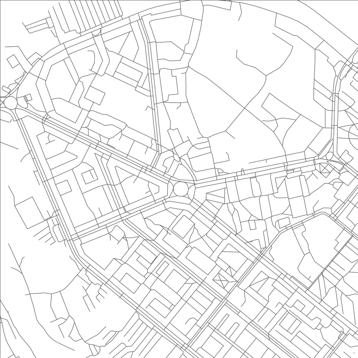 ROAD MAP OF APATITY, RUSSIA BY MAPBAKES