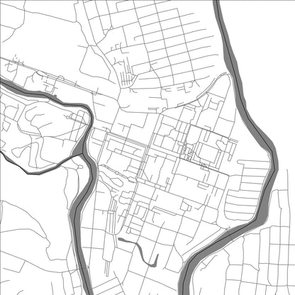 ROAD MAP OF ASHA, RUSSIA BY MAPBAKES