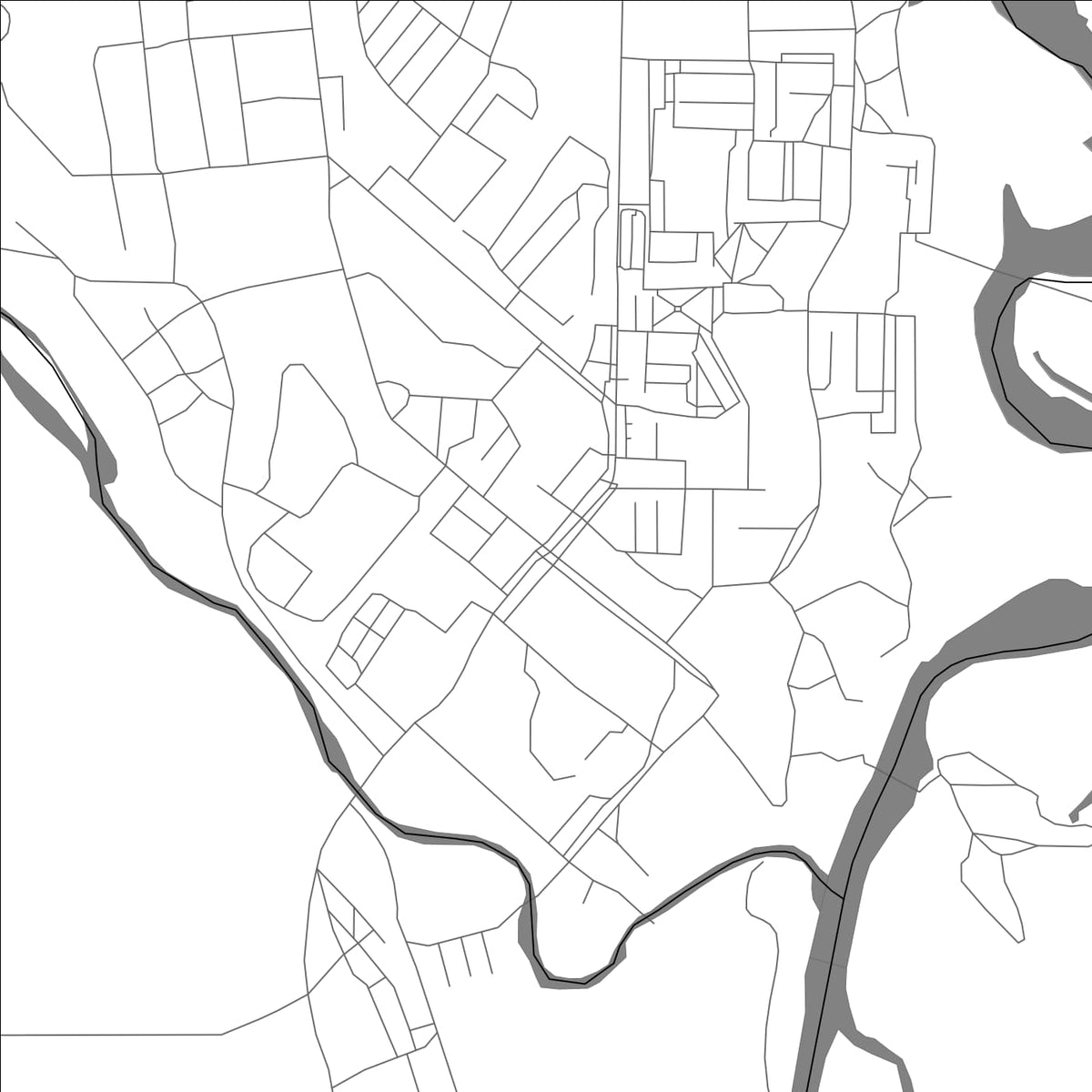 ROAD MAP OF BILIBINO, RUSSIA BY MAPBAKES