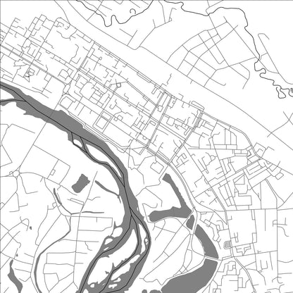 ROAD MAP OF BIROBIDZHAN, RUSSIA BY MAPBAKES