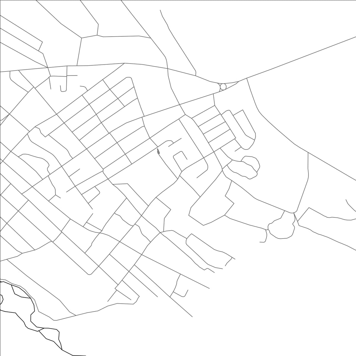 ROAD MAP OF CHADAN, RUSSIA BY MAPBAKES