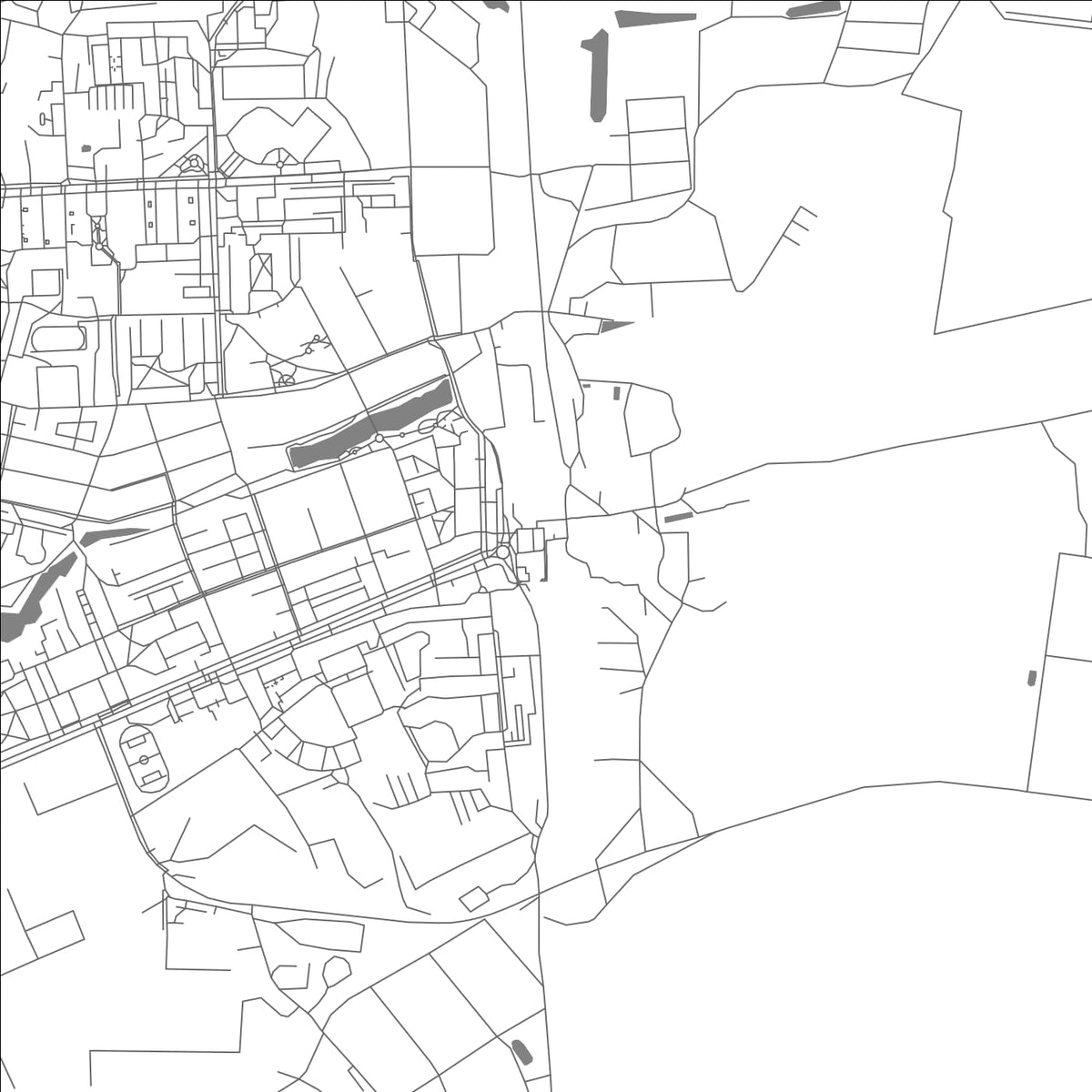 ROAD MAP OF CHEKHOV, RUSSIA BY MAPBAKES