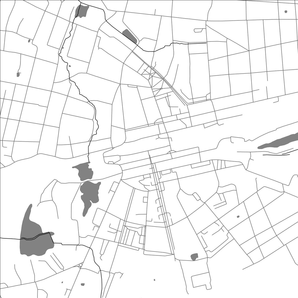 ROAD MAP OF DNO, RUSSIA BY MAPBAKES