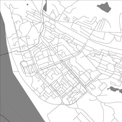 ROAD MAP OF DUDINKA, RUSSIA BY MAPBAKES