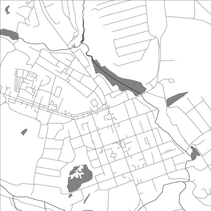 ROAD MAP OF FATEZH, RUSSIA BY MAPBAKES