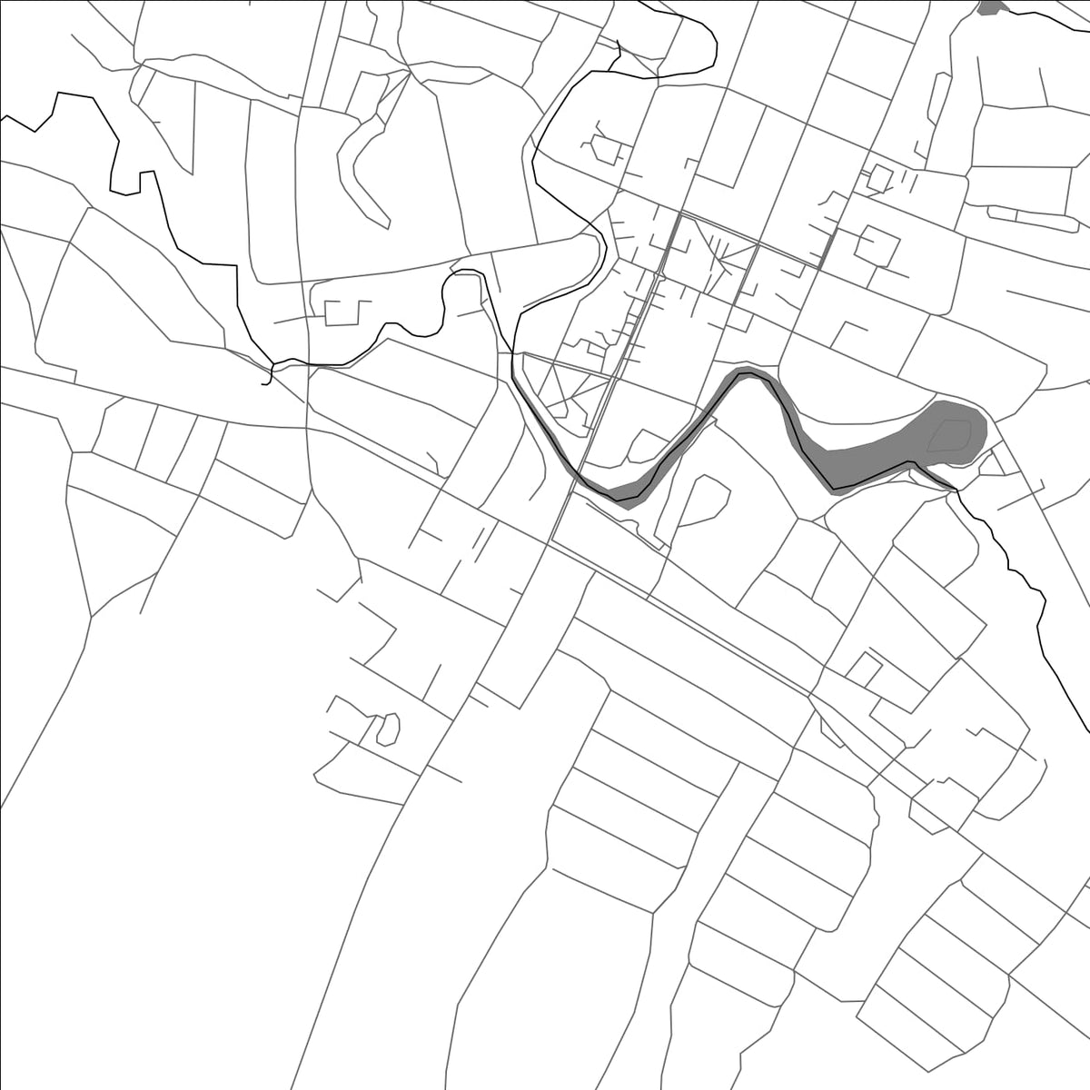 ROAD MAP OF GORODISHCHE, RUSSIA BY MAPBAKES