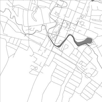 ROAD MAP OF GORODISHCHE, RUSSIA BY MAPBAKES