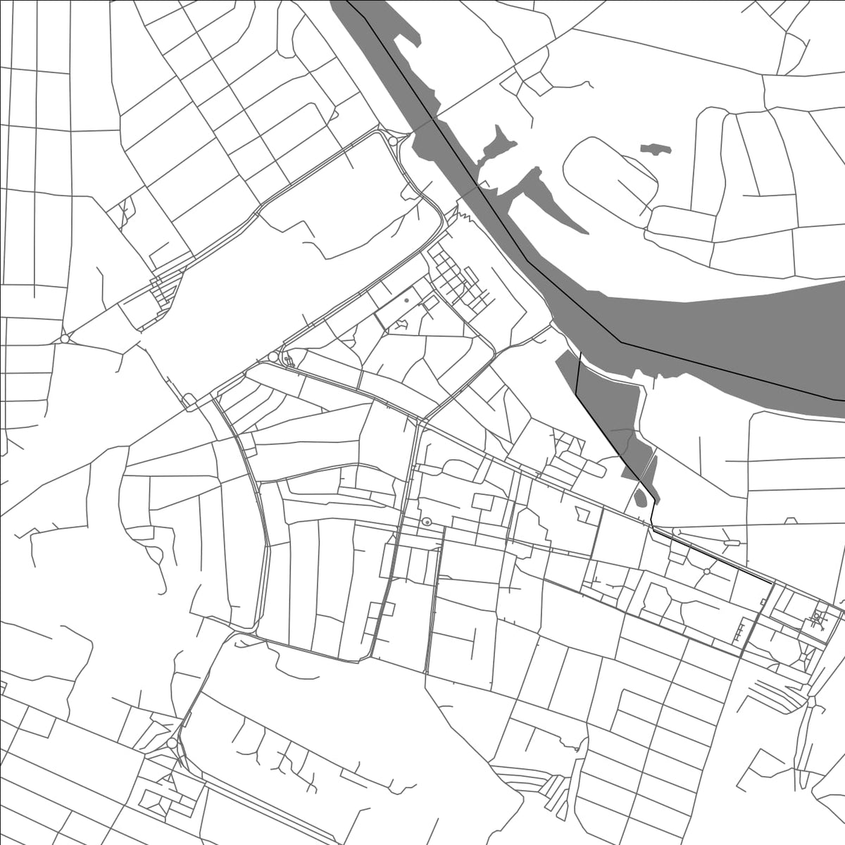ROAD MAP OF GRYAZI, RUSSIA BY MAPBAKES
