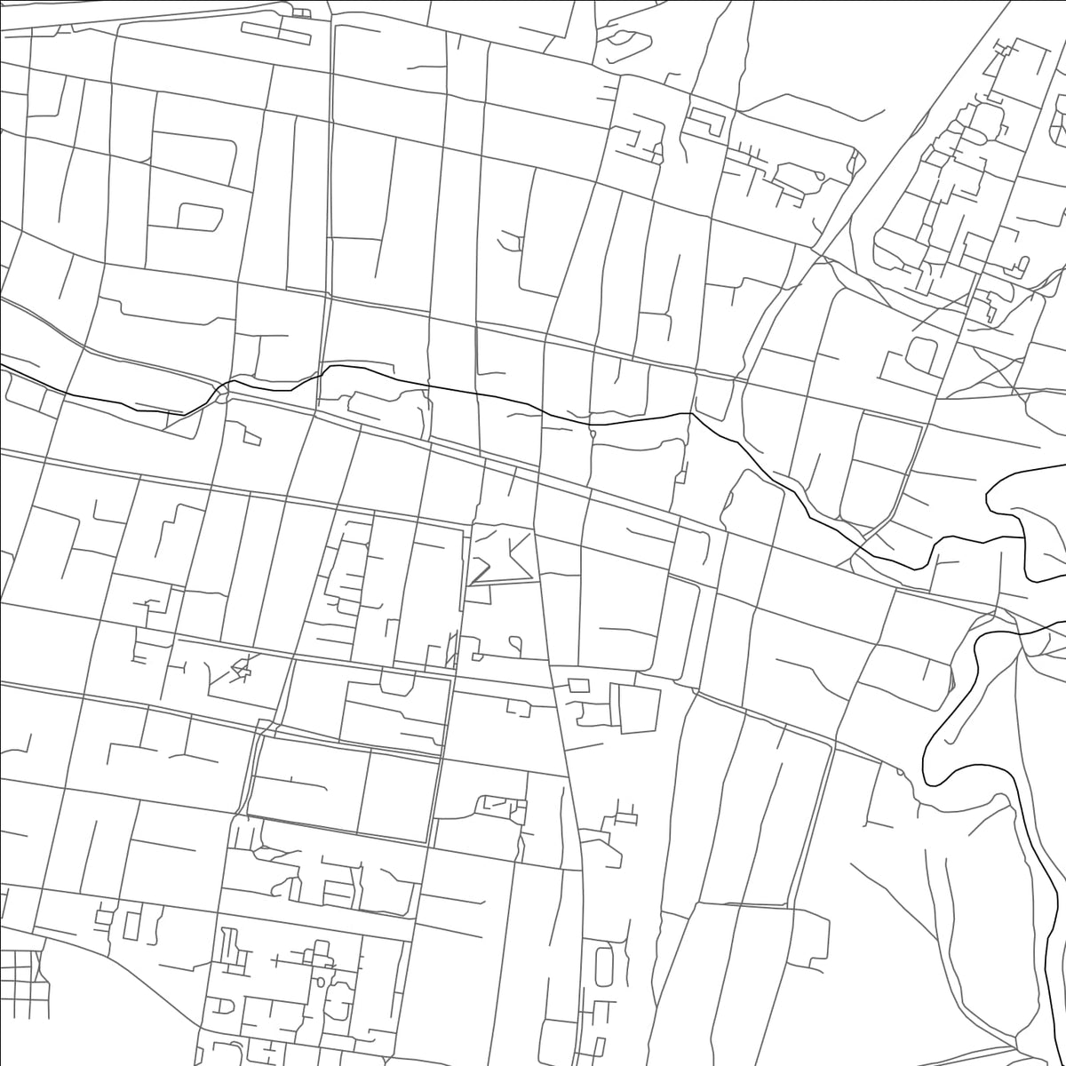 ROAD MAP OF IPATOVO, RUSSIA BY MAPBAKES