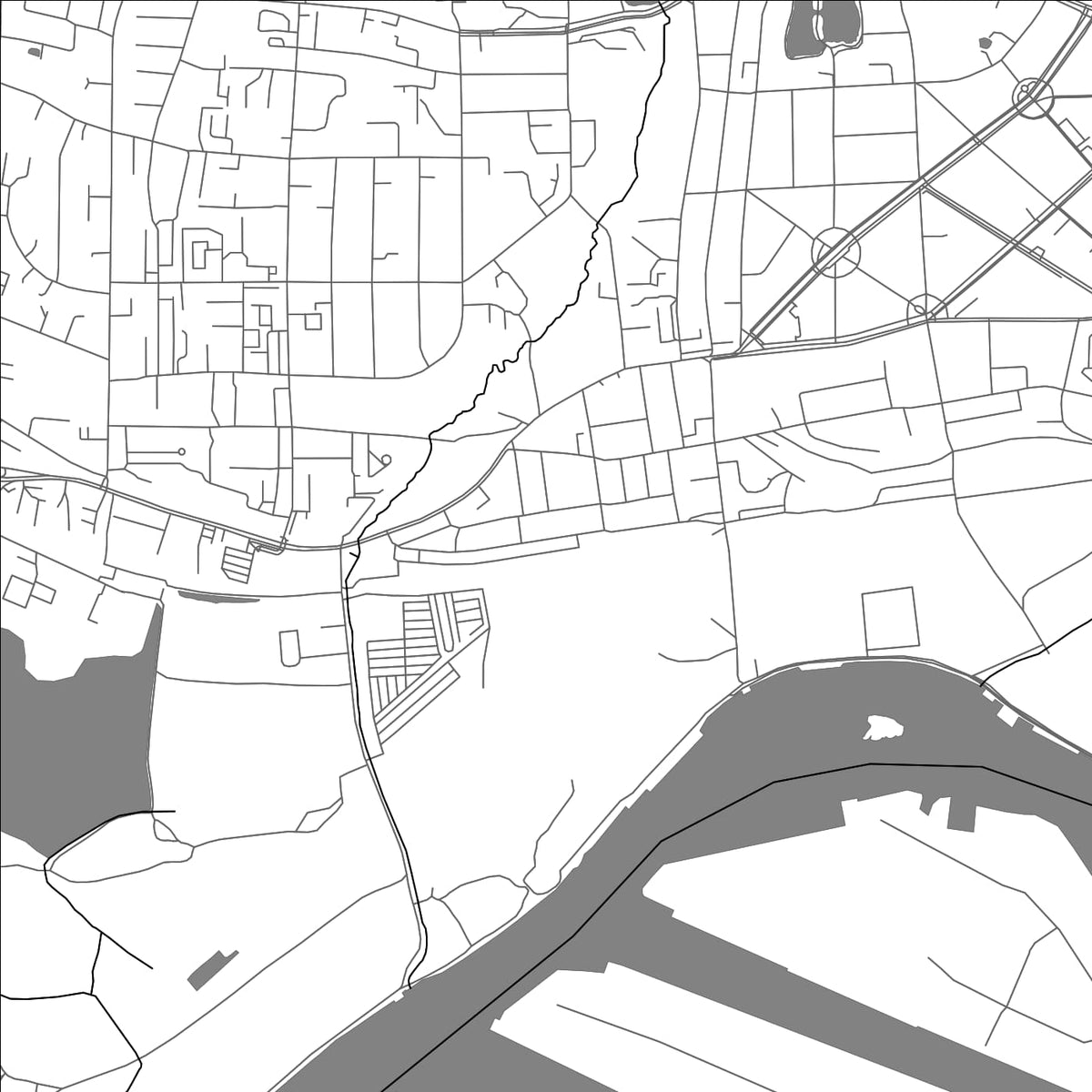 ROAD MAP OF KALININGRAD, RUSSIA BY MAPBAKES