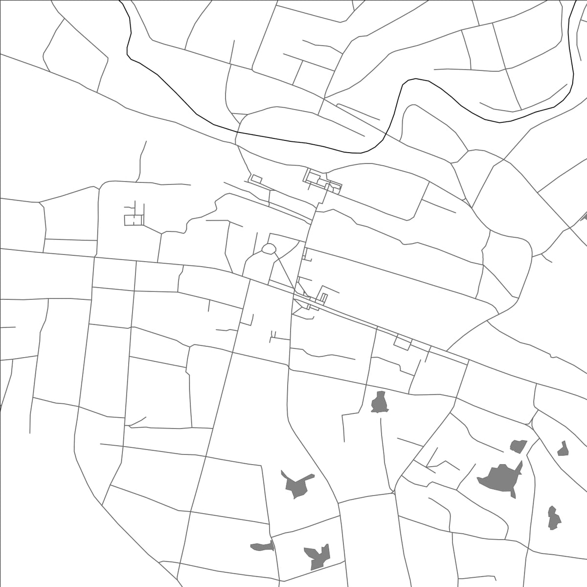 ROAD MAP OF KARGAT, RUSSIA BY MAPBAKES