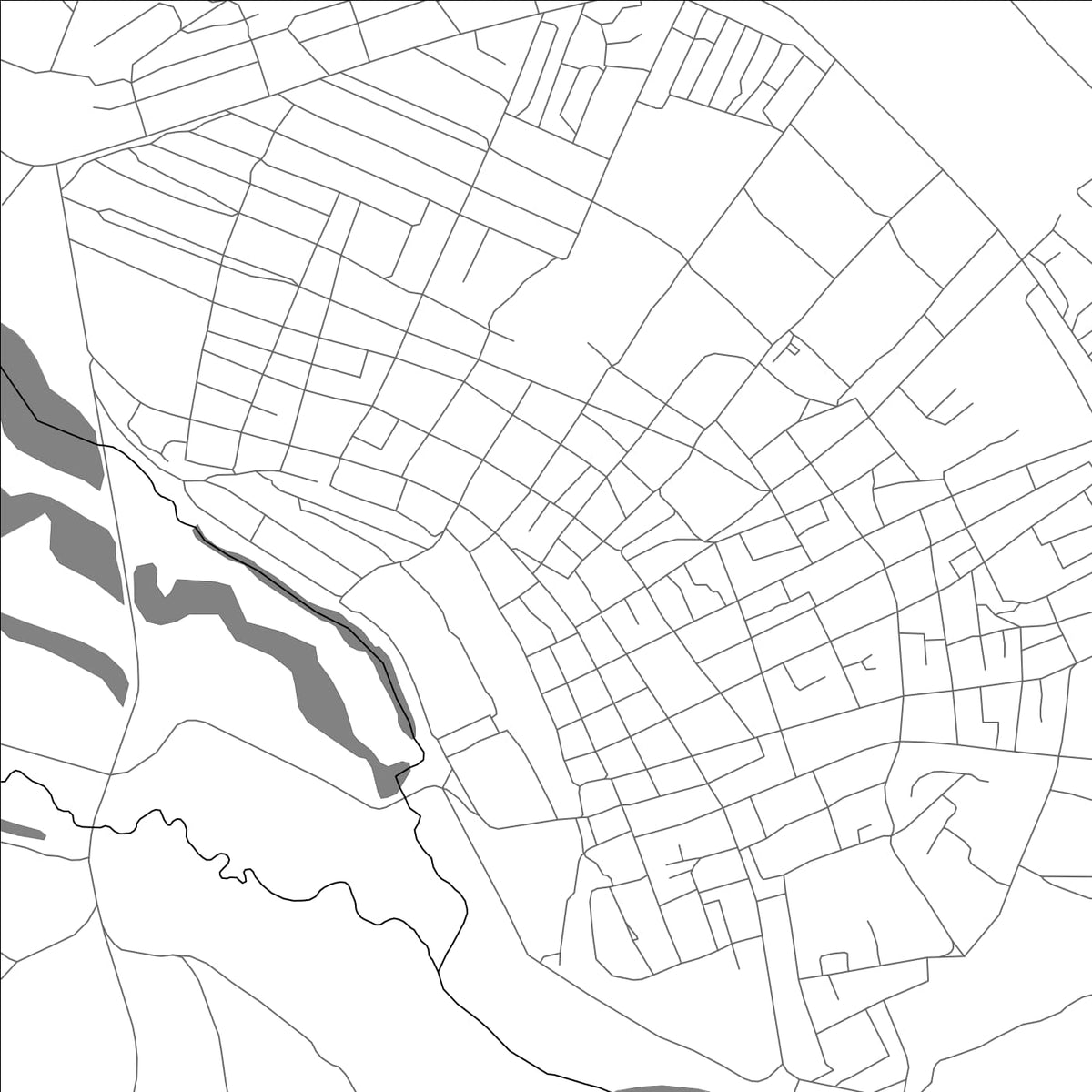 ROAD MAP OF KHARABALI, RUSSIA BY MAPBAKES