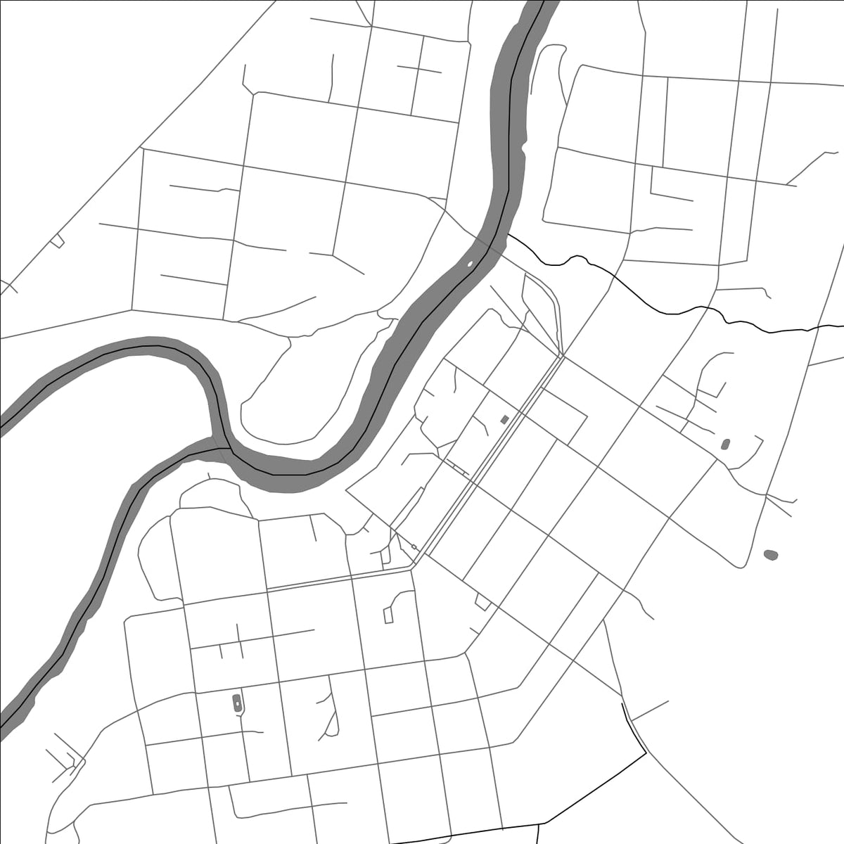 ROAD MAP OF KHOLM, RUSSIA BY MAPBAKES