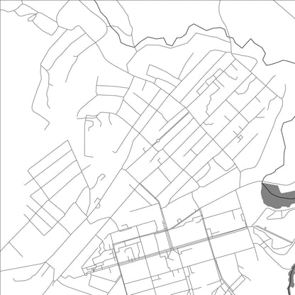 ROAD MAP OF KIREYEVSK, RUSSIA BY MAPBAKES