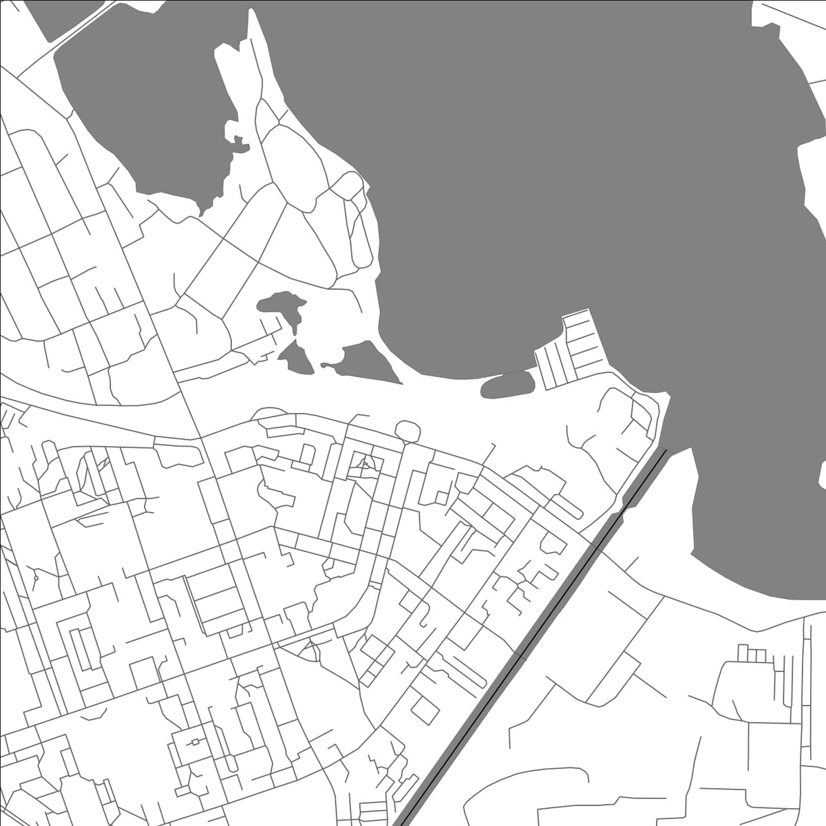 ROAD MAP OF KONDOPOGA, RUSSIA BY MAPBAKES