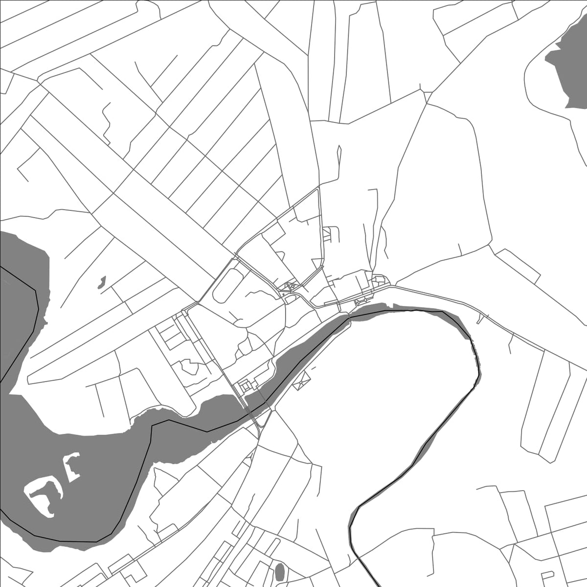 ROAD MAP OF KONDROVO, RUSSIA BY MAPBAKES