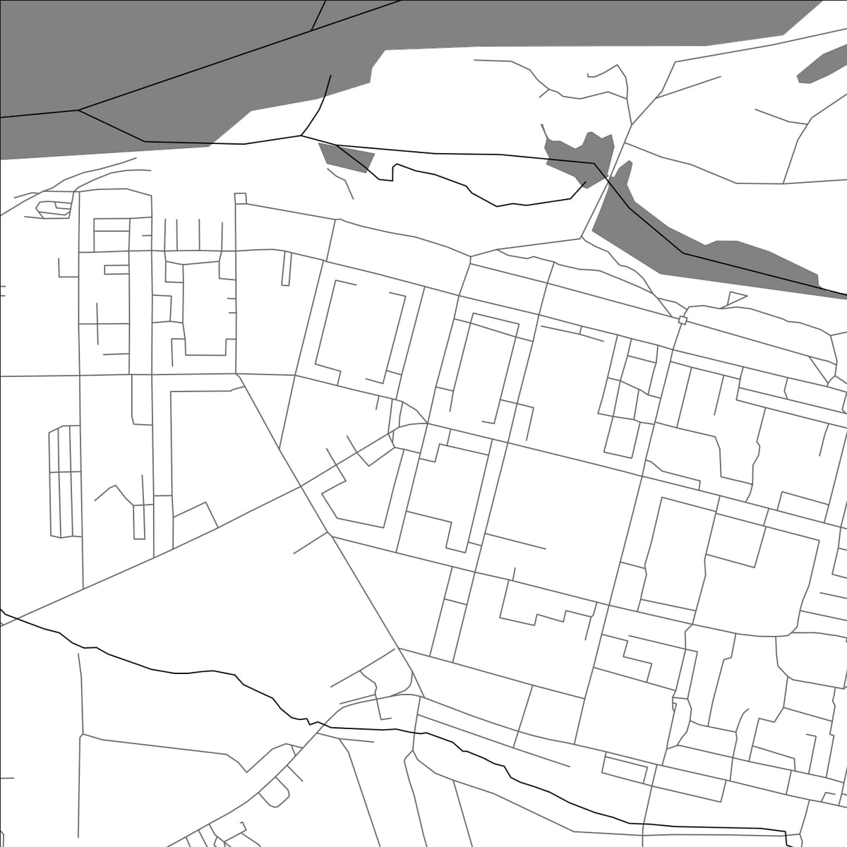 ROAD MAP OF KORYAZHMA, RUSSIA BY MAPBAKES