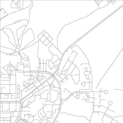 ROAD MAP OF KOSTOMUKSHA, RUSSIA BY MAPBAKES