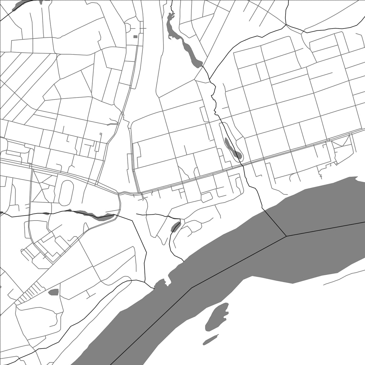 ROAD MAP OF KOTELNICH, RUSSIA BY MAPBAKES