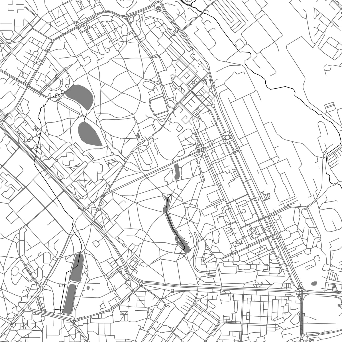 ROAD MAP OF KRASNOGORSK, RUSSIA BY MAPBAKES
