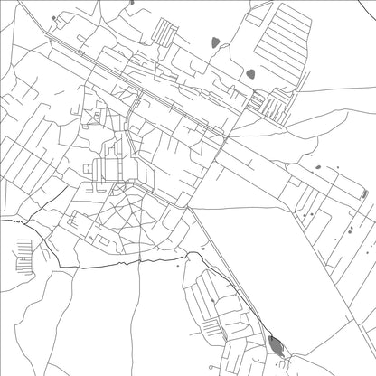 ROAD MAP OF KRASNOZAVODSK, RUSSIA BY MAPBAKES