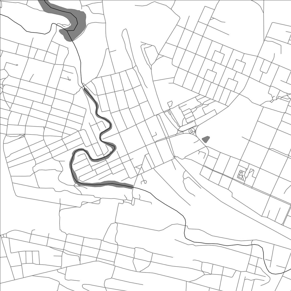 ROAD MAP OF KRASNY SULIN, RUSSIA BY MAPBAKES