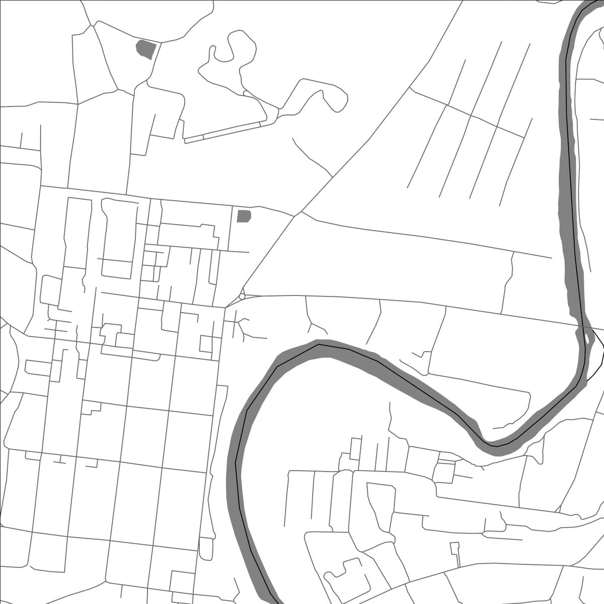 ROAD MAP OF LEBEDYAN, RUSSIA BY MAPBAKES