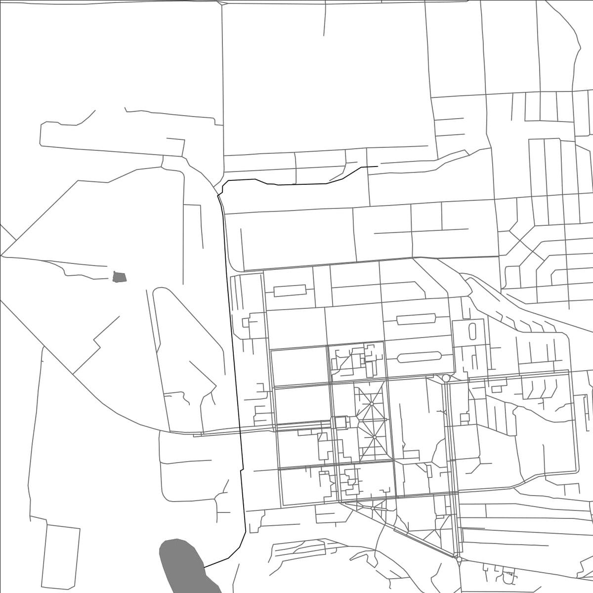 ROAD MAP OF LERMONTOV, RUSSIA BY MAPBAKES