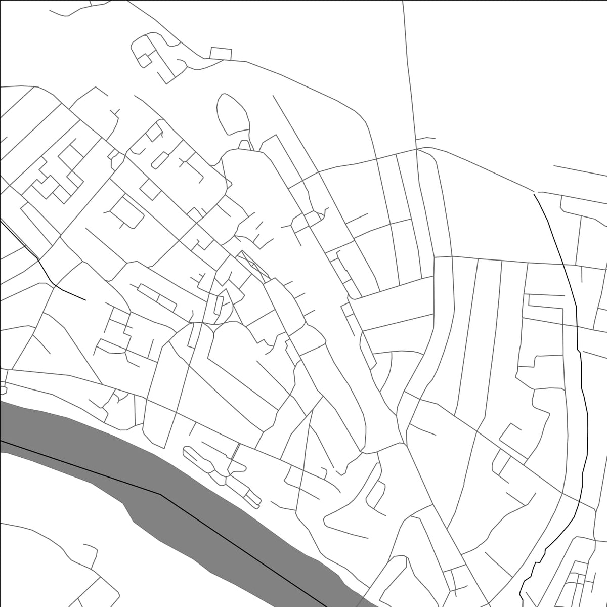 ROAD MAP OF LUZA, RUSSIA BY MAPBAKES