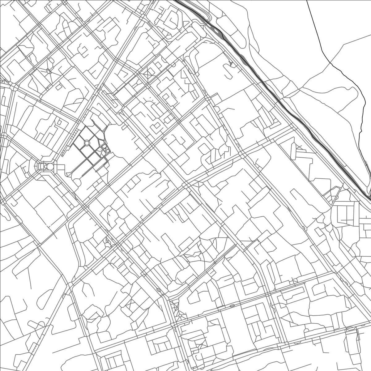 ROAD MAP OF MAGADAN, RUSSIA BY MAPBAKES