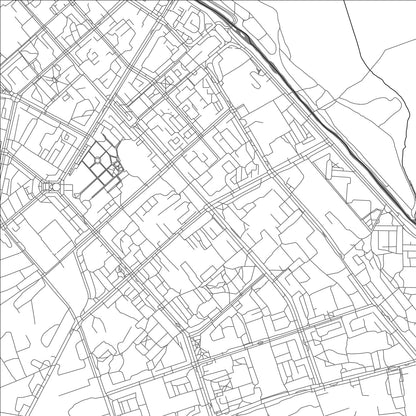 ROAD MAP OF MAGADAN, RUSSIA BY MAPBAKES
