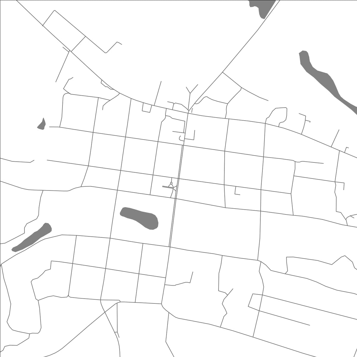 ROAD MAP OF MALOARKHANGELSK, RUSSIA BY MAPBAKES