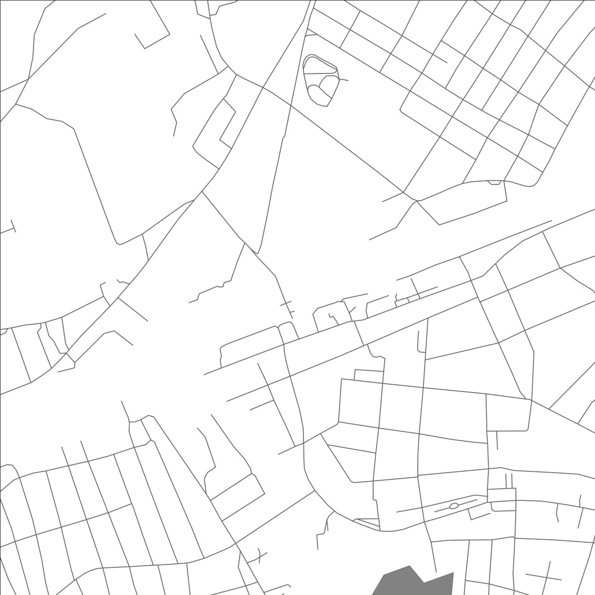 ROAD MAP OF MARIINSK, RUSSIA BY MAPBAKES