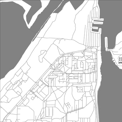 ROAD MAP OF MONCHEGORSK, RUSSIA BY MAPBAKES