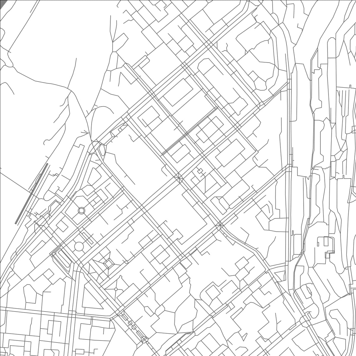 ROAD MAP OF MURMANSK, RUSSIA BY MAPBAKES