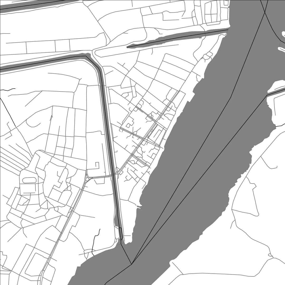 ROAD MAP OF NOVAYA LADOGA, RUSSIA BY MAPBAKES