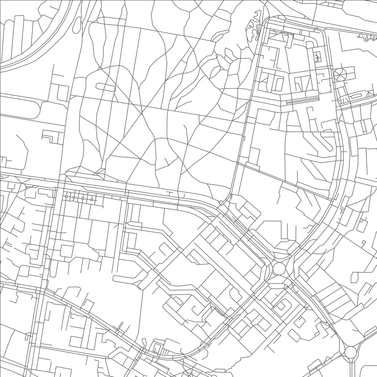 ROAD MAP OF NOVOCHEBOKSARSK, RUSSIA BY MAPBAKES