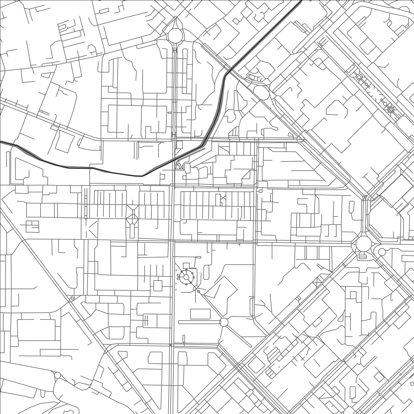 ROAD MAP OF NOVOKUZNETSK, RUSSIA BY MAPBAKES