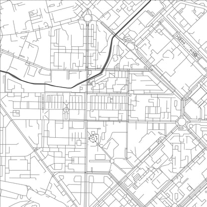 ROAD MAP OF NOVOKUZNETSK, RUSSIA BY MAPBAKES