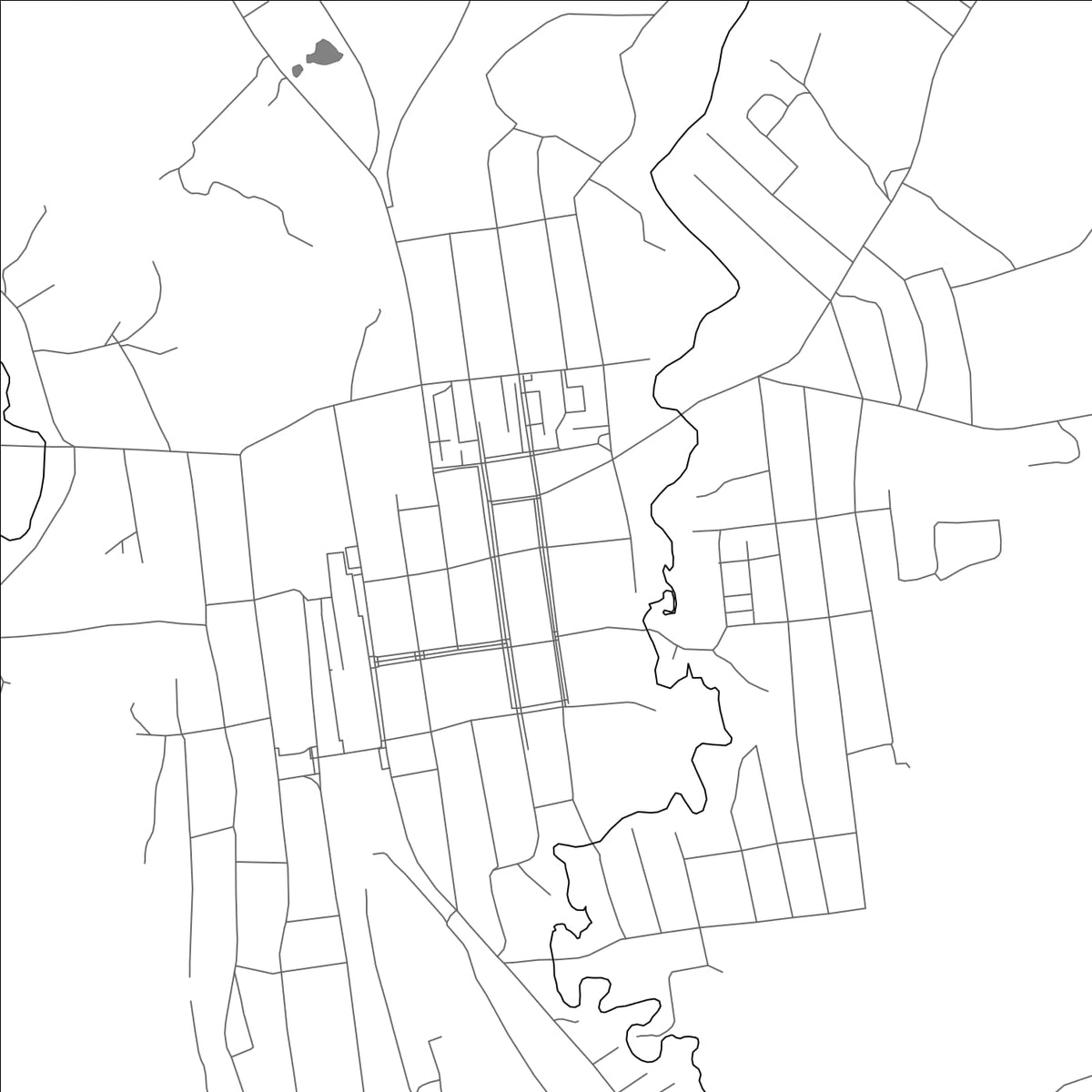 ROAD MAP OF NOVOSOKOLNIKI, RUSSIA BY MAPBAKES